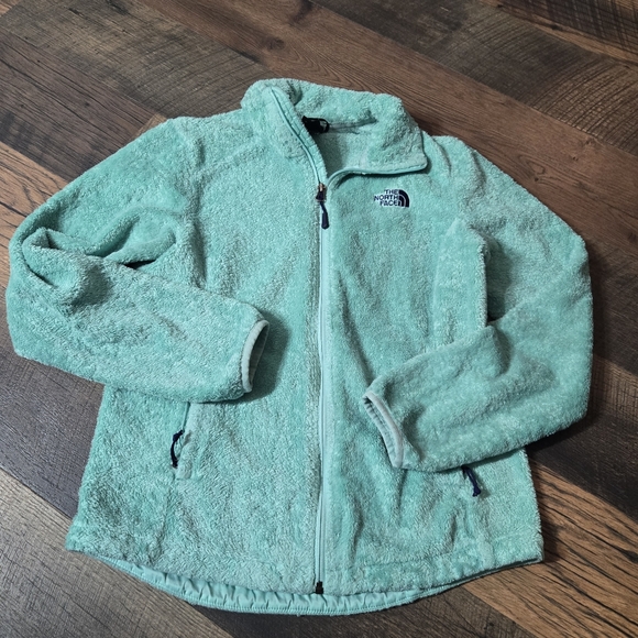 The North Face Light Green Fleece Jacket - Picture 1 of 4